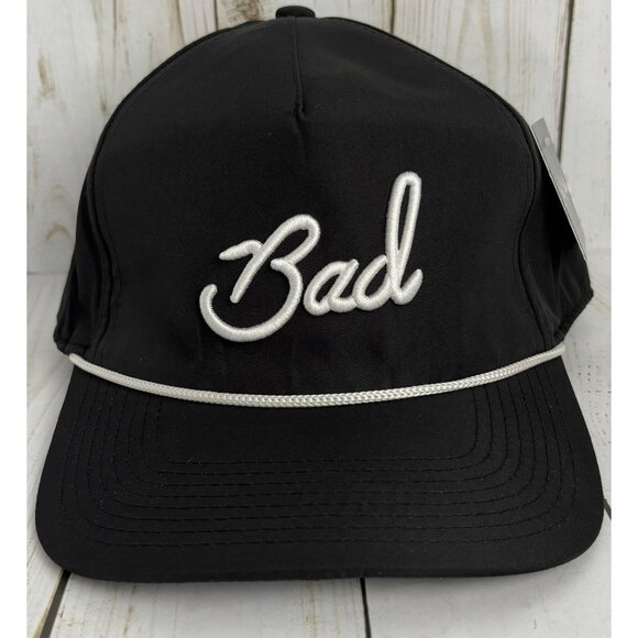 Bad Birdie Other - NEW Bad Birdie SnapBack Hat Cap Script Bad Spellout Rope Trucker Golf Black